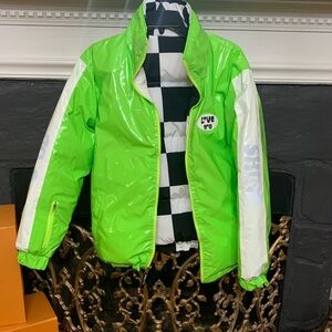 Women's Green Puffer Jacket